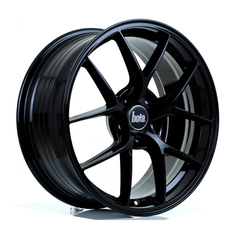 BOLA FLE Alloy Wheel 18x8 5x128 ET35 To 50 72.6mm CB Gloss Black