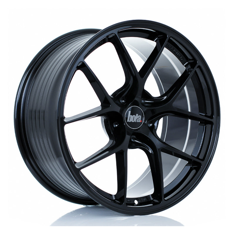 BOLA FLE Alloy Wheel 18x9 5x120 ET35 To 50 72.5mm CB Gloss Black