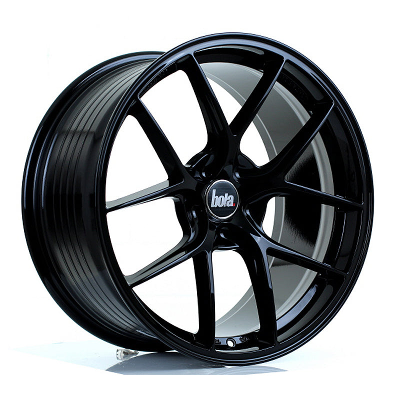 BOLA FLE Alloy Wheel 19x9.5 5x128 ET42 To 49 72.6mm CB Gloss Black