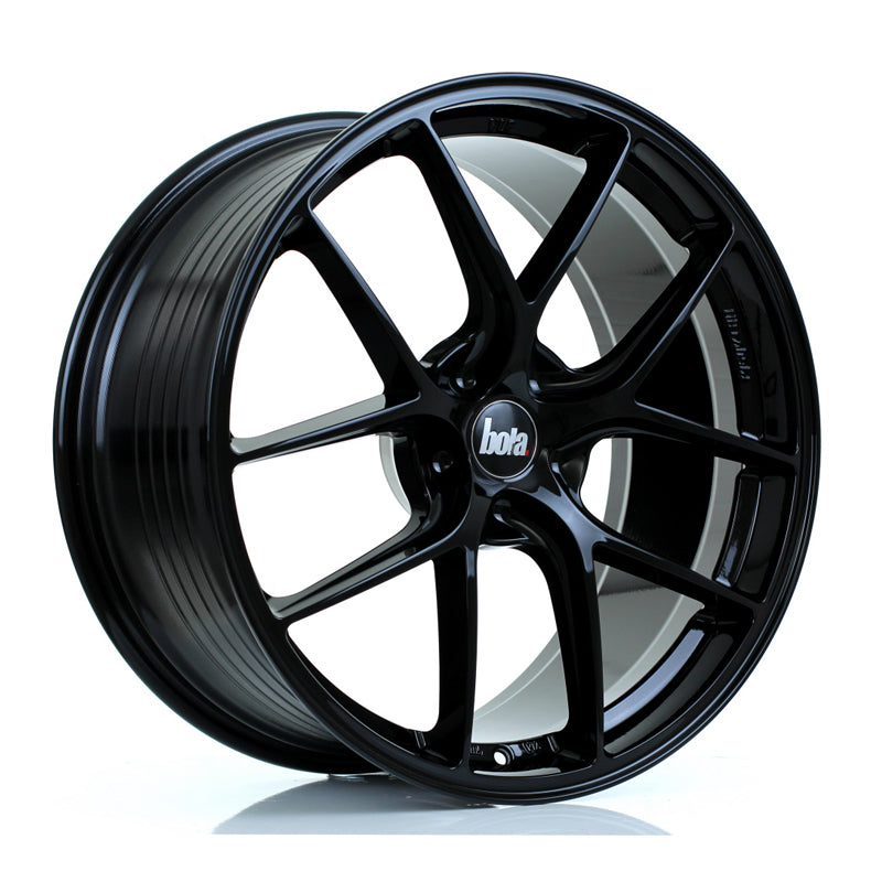 BOLA FLE Alloy Wheel 20x9.5 5x108 ET30 To 50 72.6mm CB Gloss Black