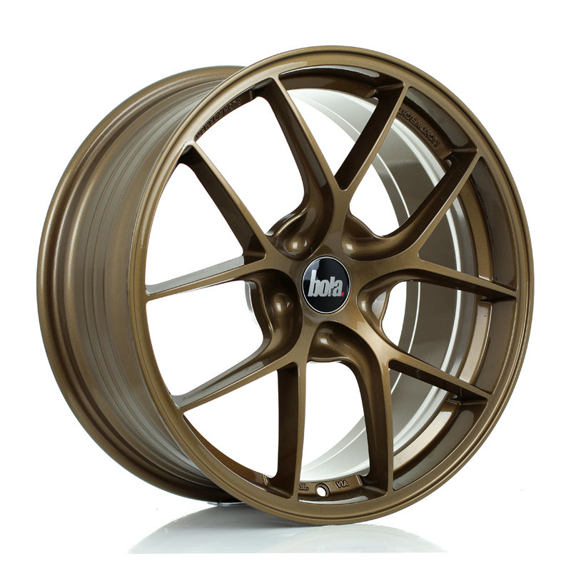 BOLA FLE Alloy Wheel 18x8 5x105 ET35 To 50 72.5mm CB Gloss Bronze