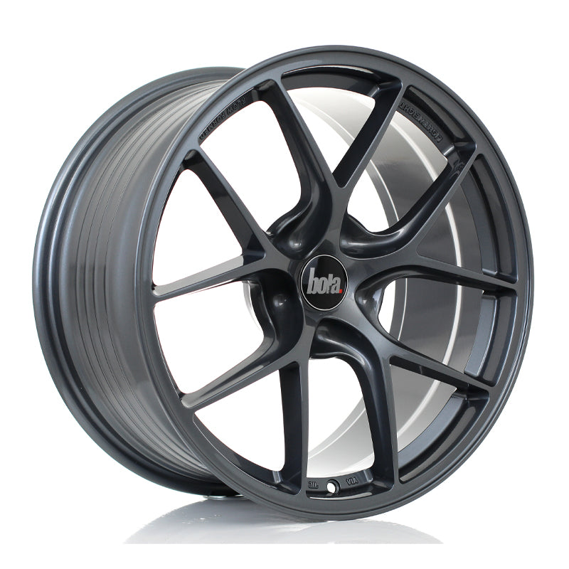 BOLA FLE Alloy Wheel 18x9 5x112 ET35 To 50 72.5mm CB Gloss Gunmetal