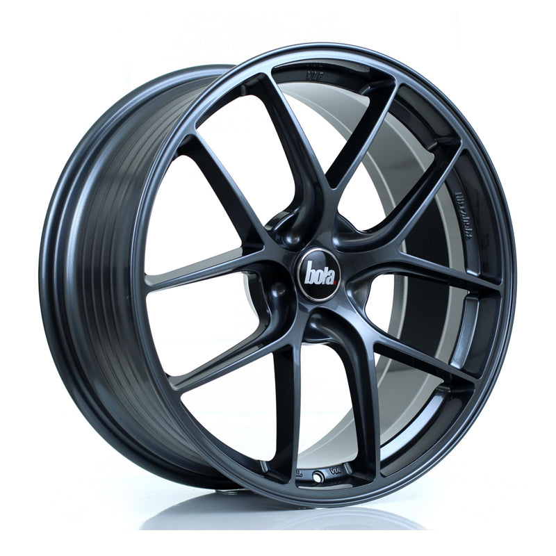 BOLA FLE Alloy Wheel 20x8.5 5x105 ET30 To 50 72.6mm CB Gloss Gunmetal