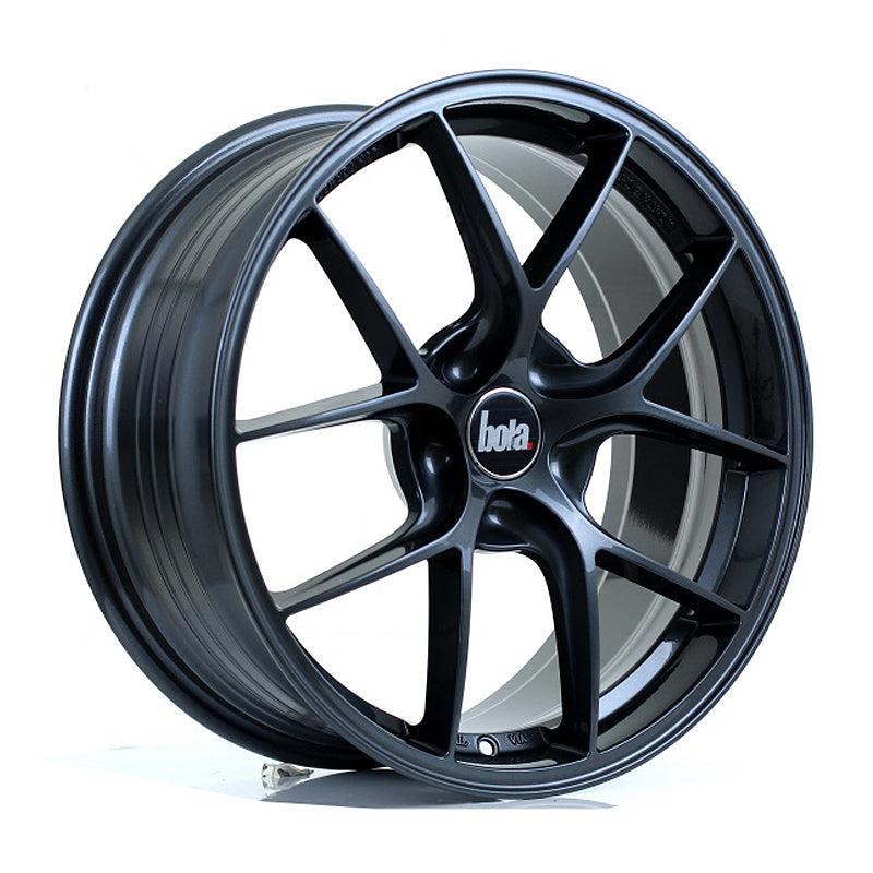 BOLA FLE Alloy Wheel 18x8 5x105 ET35 To 50 72.6mm CB Gloss Gunmetal