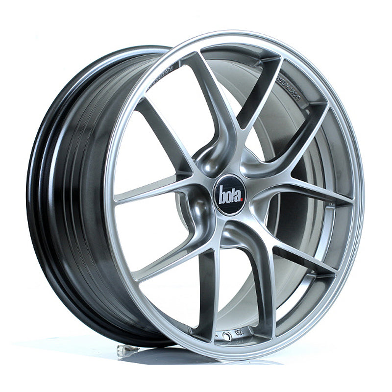 BOLA FLE Alloy Wheel 18x8 5x118 ET40 To 50 72.6mm CB Hyper Black