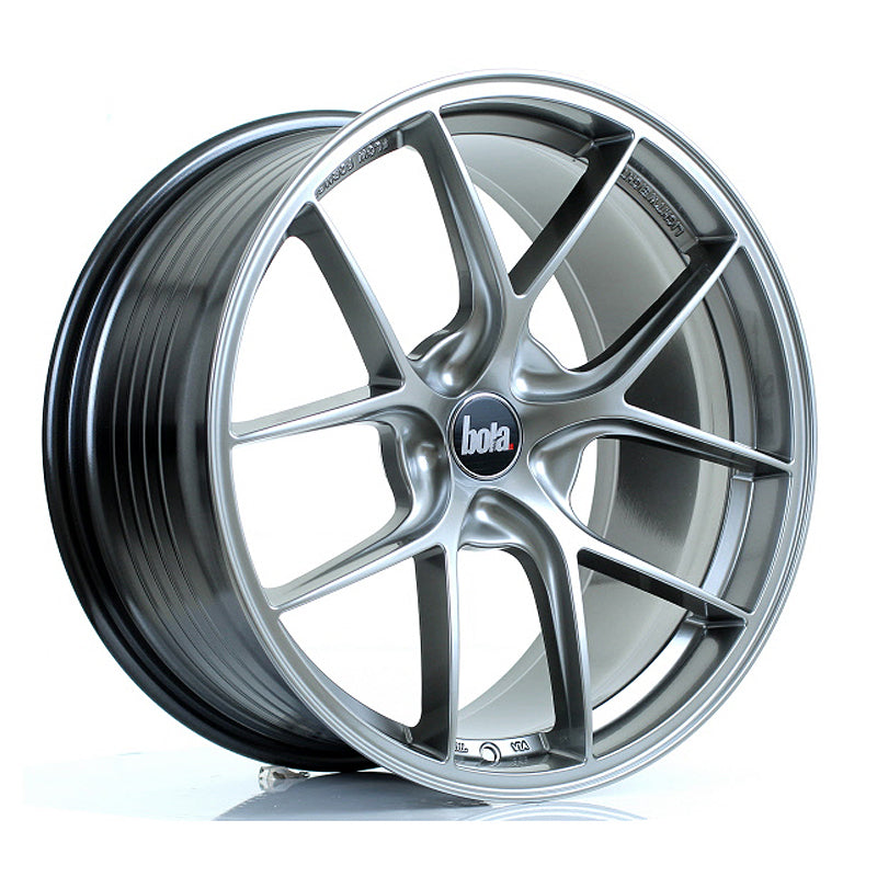 BOLA FLE Alloy Wheel 19x9.5 5x112 ET42 To 49 72.6mm CB Hyper Black