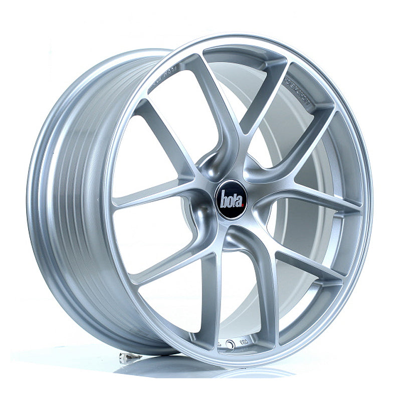 BOLA FLE Alloy Wheel 19x8.5 5x112 ET35 To 50 72.5mm CB Crystal Silver
