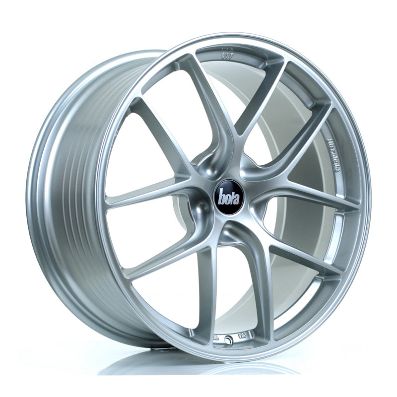 BOLA FLE Alloy Wheel 20x9.5 5x115 ET30 To 50 72.6mm CB Crystal Silver
