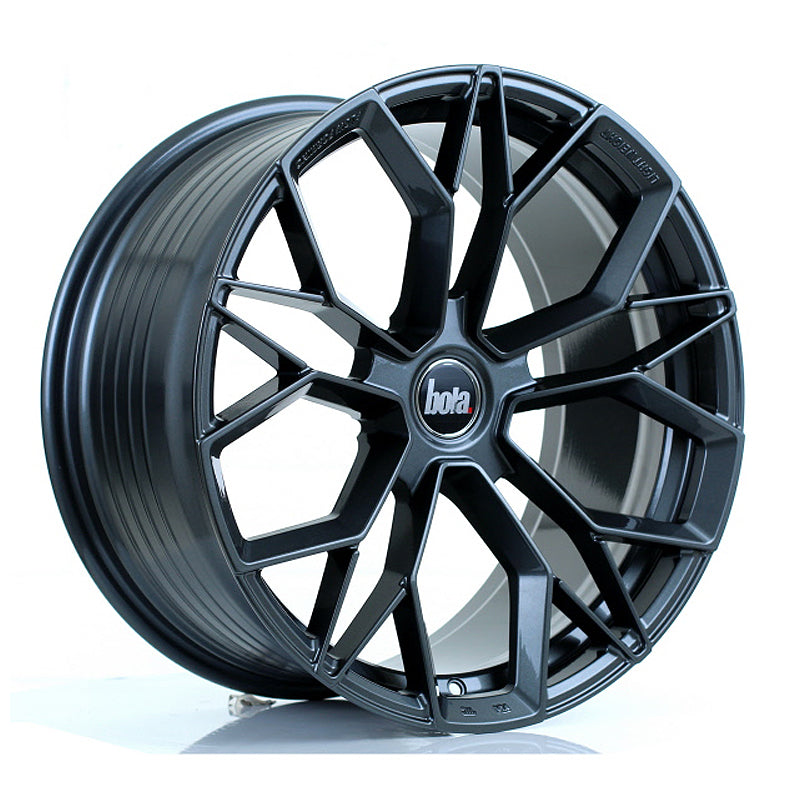 BOLA FLF Alloy Wheel 19x9.5 5x112 ET45 To 50 72.6mm CB Gloss Gunmetal
