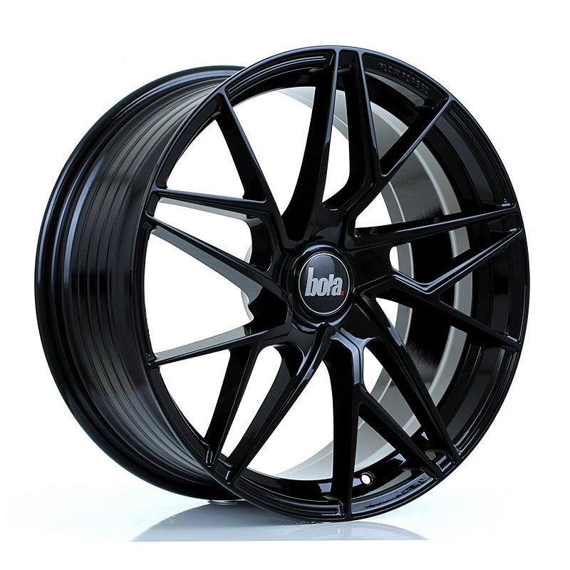 BOLA FLR Alloy Wheel 19x8.5 5x120 ET25 To 45 72.6mm CB Gloss Black