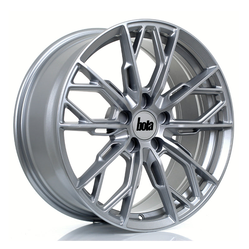 BOLA FLS Alloy Wheel 18x8 5x118 ET25 To 50 72.5mm CB Crystal Silver