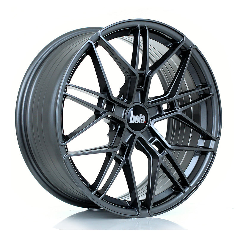 BOLA FLV Alloy Wheel 19x8.5 5x105 ET25 To 55 72.6mm CB Gloss Gunmetal