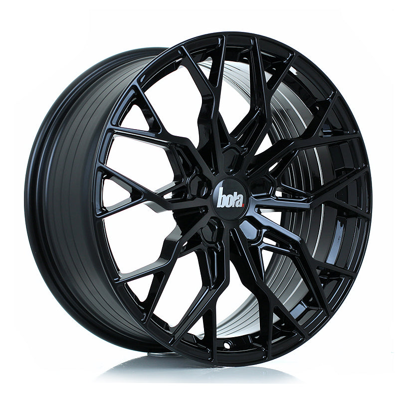 BOLA FLX Alloy Wheel 19x8.5 5x114 ET15 To 50 72.5mm CB Gloss Black