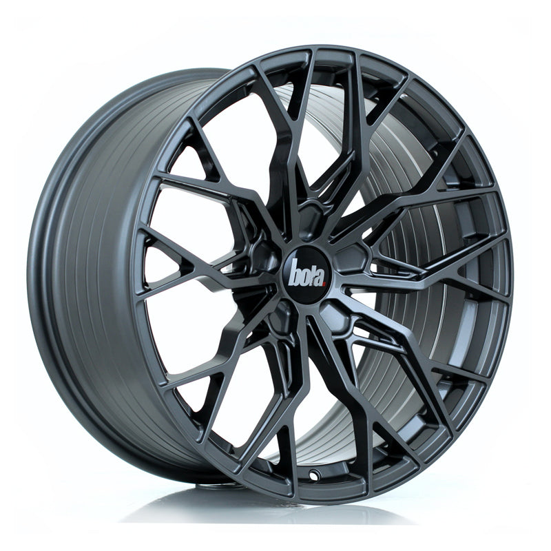 BOLA FLX Alloy Wheel 19x9.5 5x100 ET15 To 50 72.6mm CB Gloss Gunmetal
