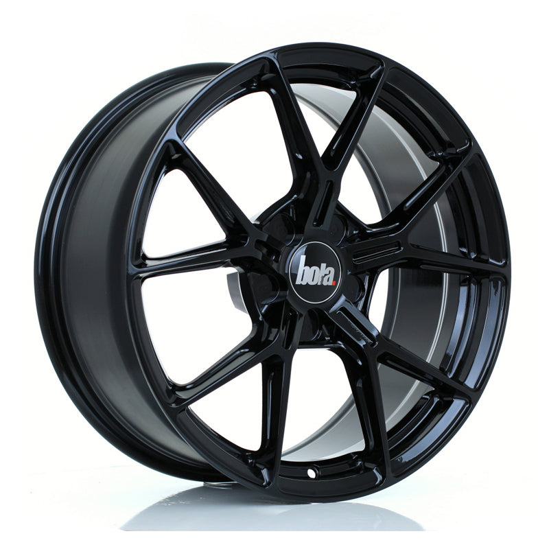 BOLA FLY Alloy Wheel 18x8 5x120.65 ET15 To 45 72.5mm CB Gloss Black