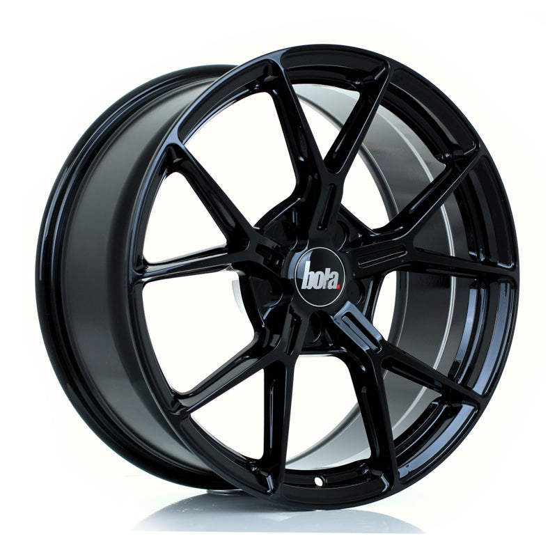BOLA FLY Alloy Wheel 19x8.5 5x108 ET15 To 47 72.5mm CB Gloss Black