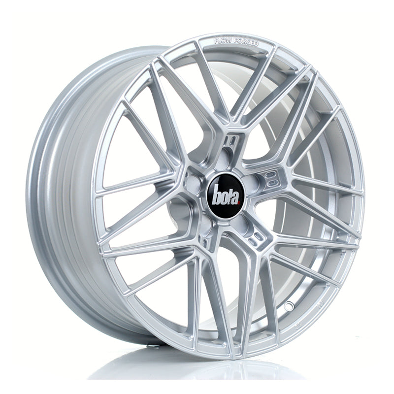BOLA FLZ Alloy Wheel 18x8 5x120.65 ET25 To 50 72.5mm CB Crystal Silver