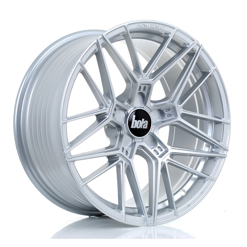 BOLA FLZ Alloy Wheel 18x9 5x100 ET25 To 50 72.5mm CB Crystal Silver