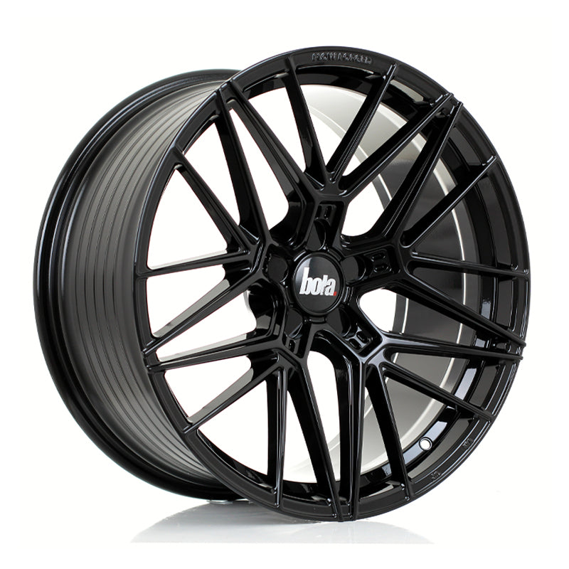 BOLA FLZ Alloy Wheel 20x9 5x120.65 ET25 To 50 72.5mm CB Gloss Black