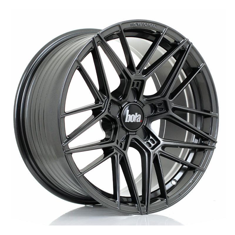 BOLA FLZ Alloy Wheel 18x9 5x108 ET25 To 50 72.5mm CB Gloss Gunmetal