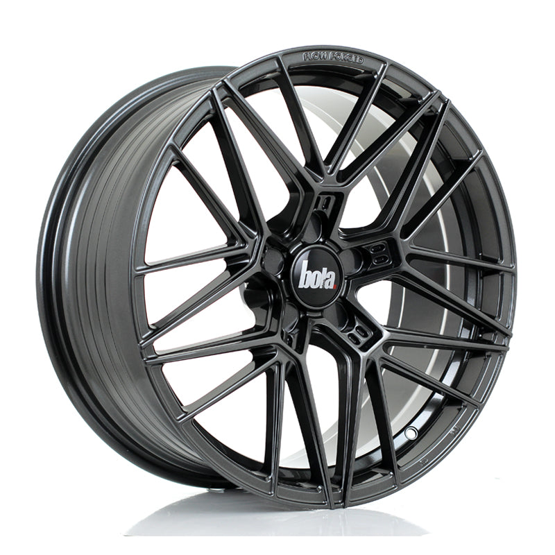 BOLA FLZ Alloy Wheel 19x8.5 5x100 ET25 To 50 72.5mm CB Gloss Gunmetal