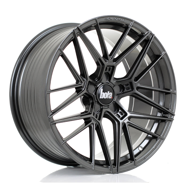 BOLA FLZ Alloy Wheel 20x9 5x130 ET25 To 50 72.5mm CB Gloss Gunmetal