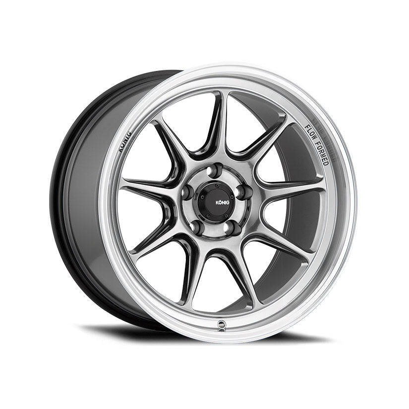 Konig Countergram Alloy Wheel 15x8 ET25 4x100 Hyper Chrome Machined Lip 73.1mm CB