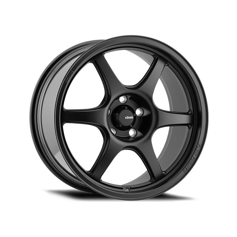 Konig Hexaform Alloy Wheel 18x10 ET33 5x120 Matte Black 72.6mm CB