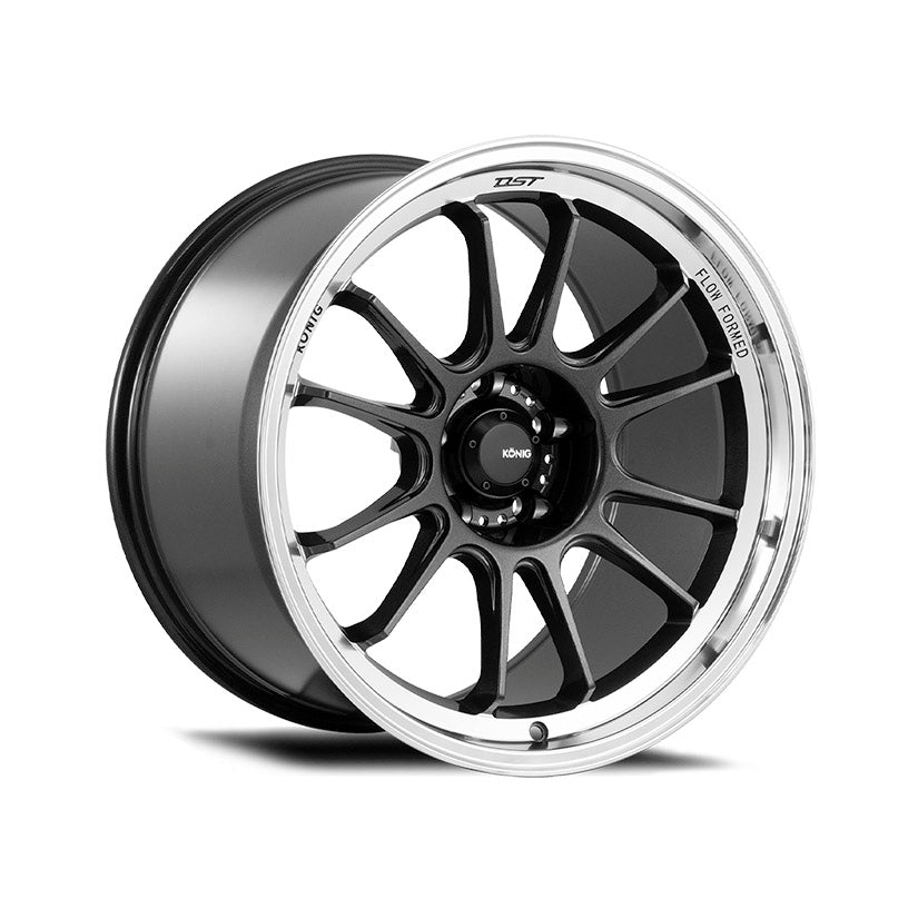 Konig Hypergram Alloy Wheel 18x8.5 ET35 5x114.3 Metallic Carbon With Machined Lip 73.1mm CB