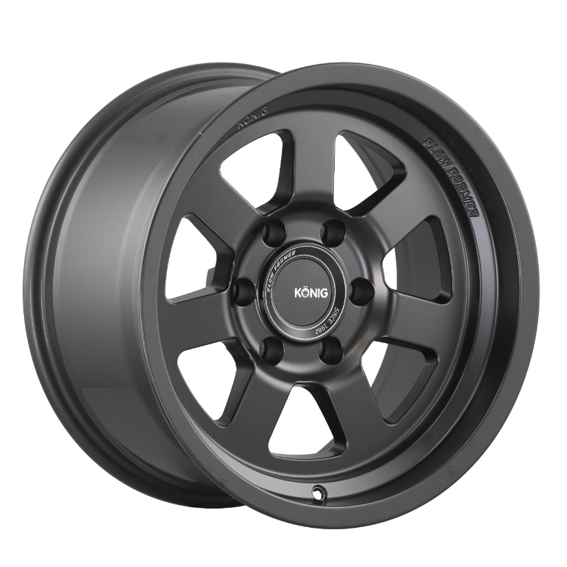 Konig HT2 Alloy Wheel 17x9 ET-12 5x127 Matte Black 71.5mm CB