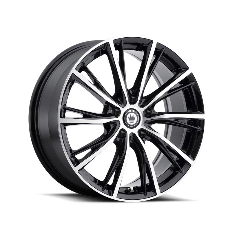 Konig Impression Alloy Wheel 16x7.5 ET45 5x112 Gloss Black With Machined Face 66.56mm CB
