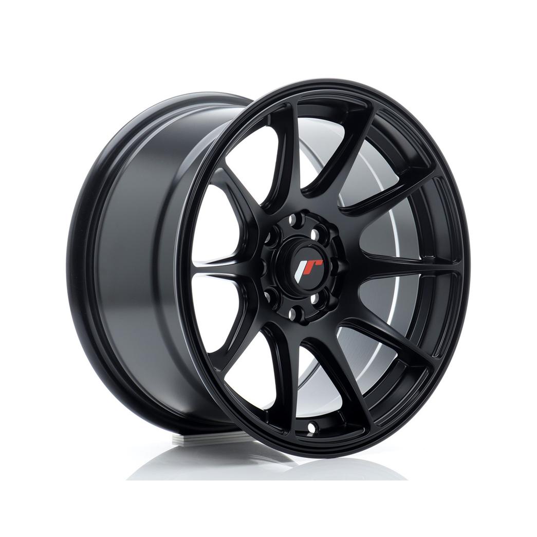 Japan Racing JR11 Alloy Wheel 15x8 ET25 4x100 4x108 Matt Black 67.1mm CB