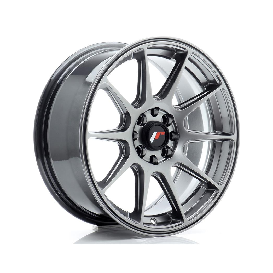 Japan Racing JR11 Alloy Wheel 16x7 ET30 5x100 5x114.3 Hyper Black 67.1mm CB