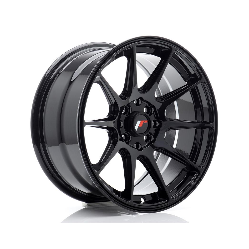 Japan Racing JR11 Alloy Wheel 16x8 ET25 4x100 4x108 Black 67.1mm CB