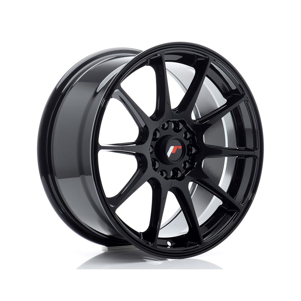 Japan Racing JR11 Alloy Wheel 17x8 ET25 4x100 4x108 Gloss Black 67.1mm CB