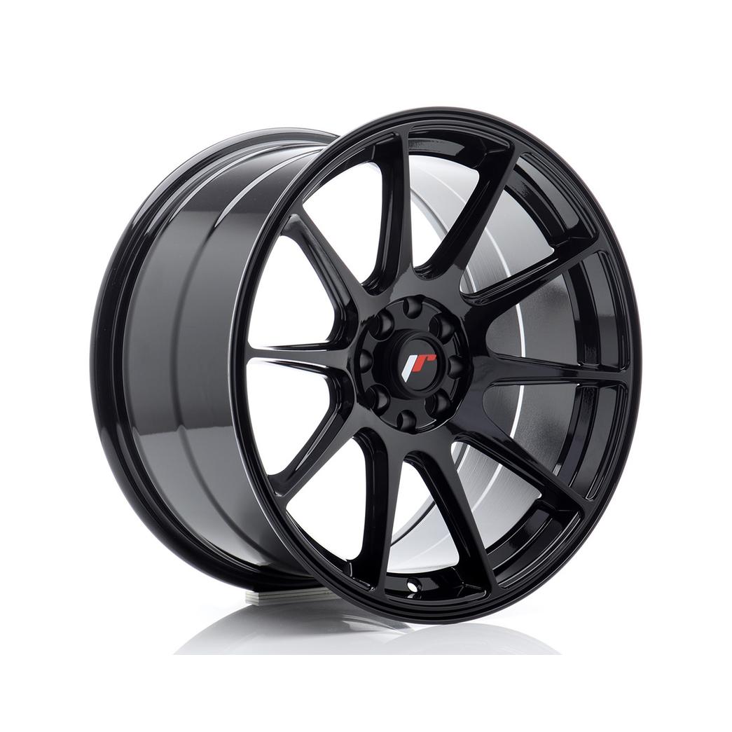 Japan Racing JR11 Alloy Wheel 17x9 ET25 4x100 4x108 Black 67.1mm CB