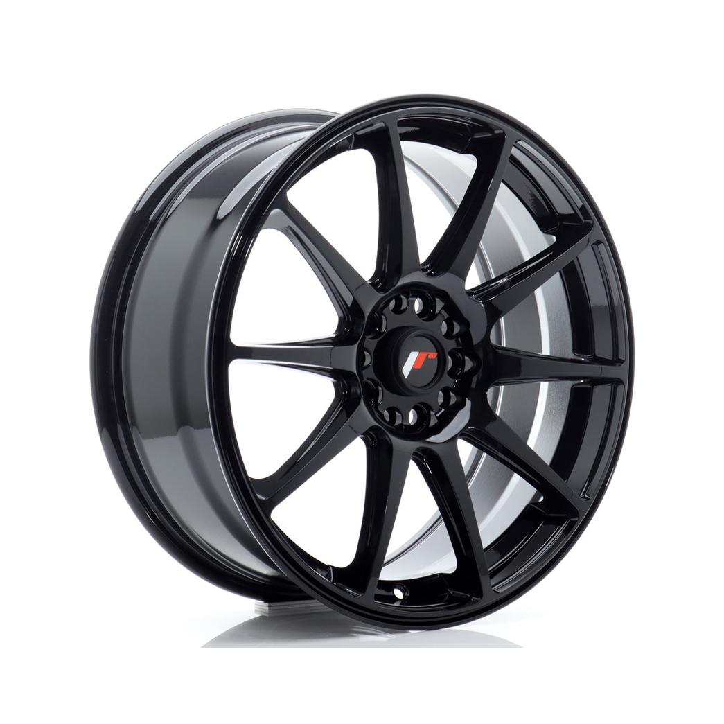 Japan Racing JR11 Alloy Wheel 18x7.5 ET40 5x112 5x114.3 Gloss Black 72.6mm CB