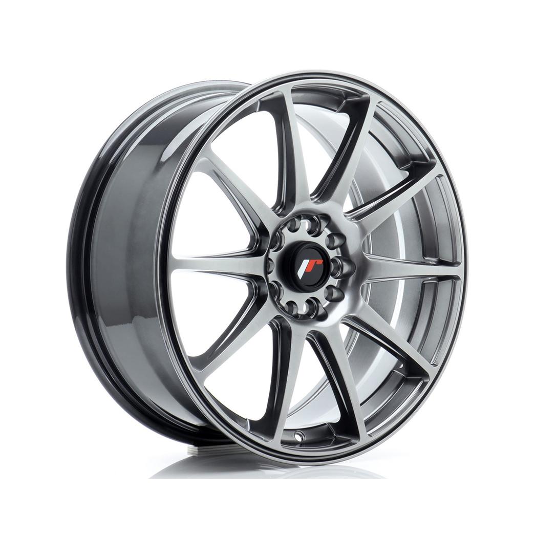 Japan Racing JR11 Alloy Wheel 18x7.5 ET35 5x100 5x120 Hyper Black 72.6mm CB