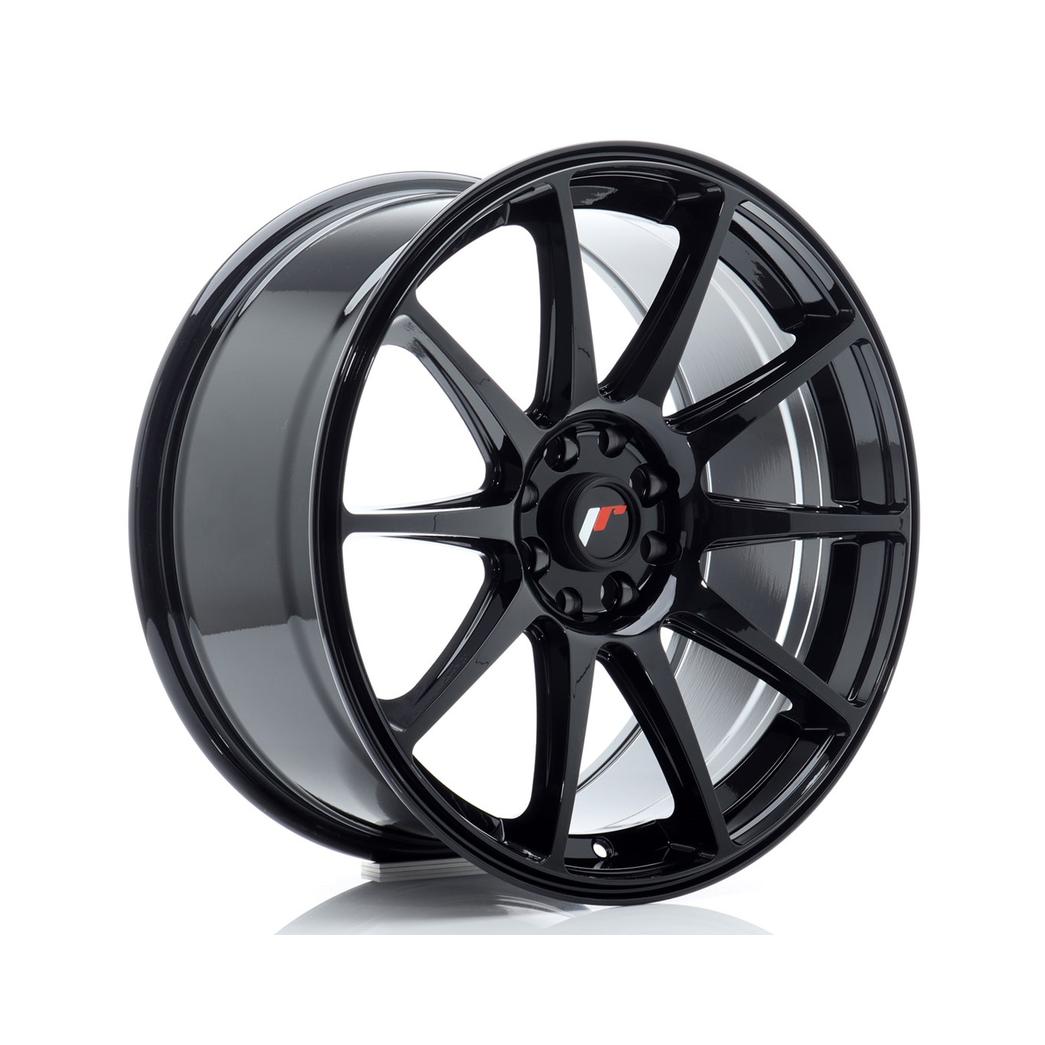 Japan Racing JR11 Alloy Wheel 18x8.5 ET30 4x108 4x114.3 Black 67.1mm CB