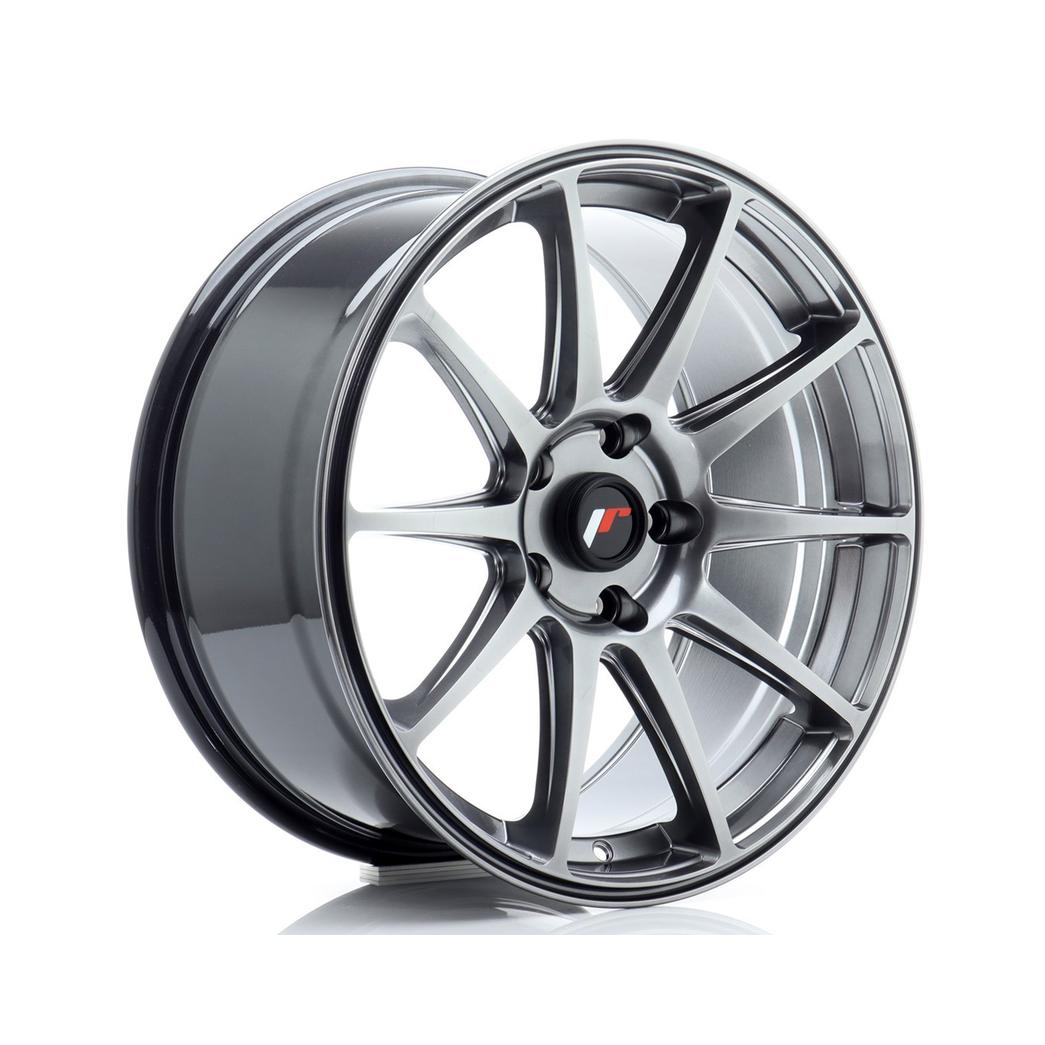Japan Racing JR11 Alloy Wheel 18x8.5 ET40 5x112 Hyper Black 66.6mm CB