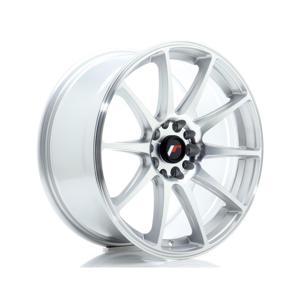 Japan Racing JR11 Alloy Wheel 18x8.5 ET35 5x100 5x108 Silver 72.6mm CB