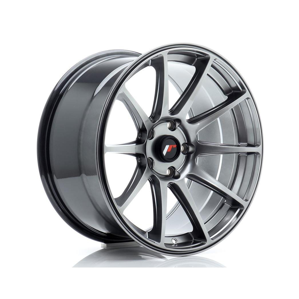 Japan Racing JR11 Alloy Wheel 18x9.5 ET30 5x120 Hyper Black 72.6mm CB