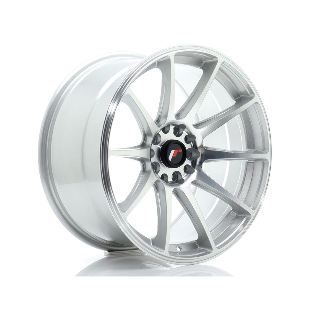 Japan Racing JR11 Alloy Wheel 18x9.5 ET30 5x112 5x114.3 Silver 72.6mm CB