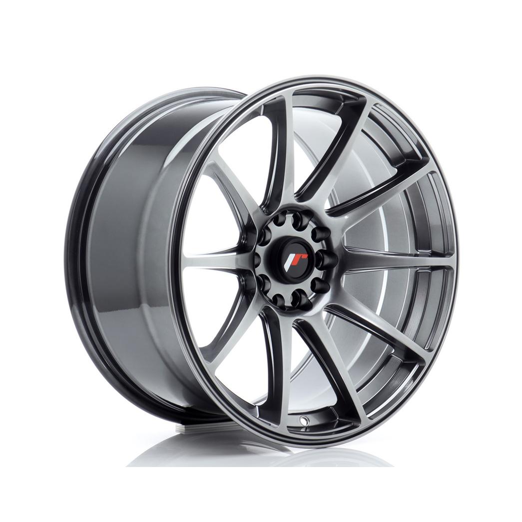Japan Racing JR11 Alloy Wheel 18x9.5 ET30 5x100 5x120 Hyper Black 72.6mm CB
