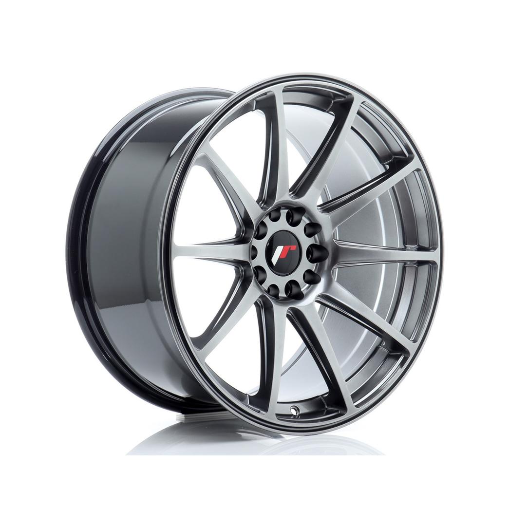 Japan Racing JR11 Alloy Wheel 19x9.5 ET35 5x112 5x114.3 Hyper Black 72.6mm CB