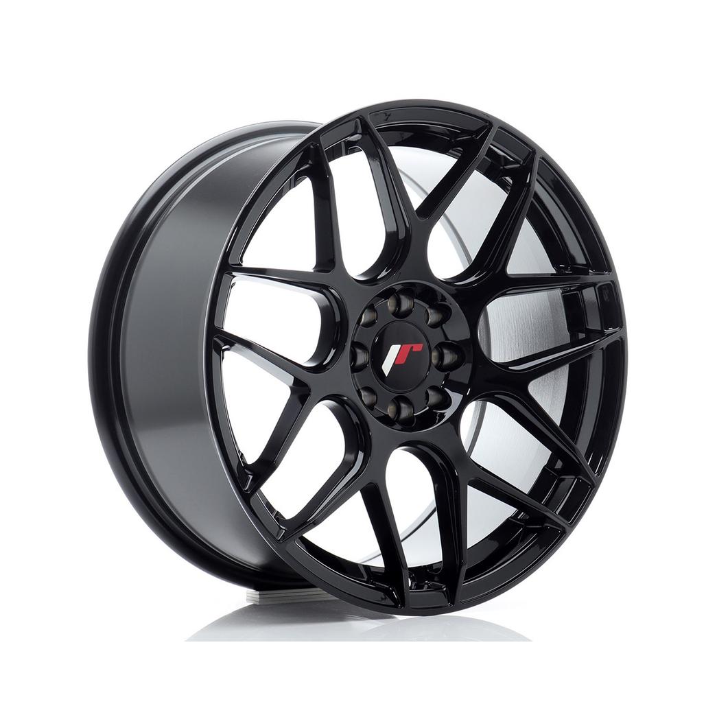 Japan Racing JR18 Alloy Wheel 17x8 ET25 4x100 4x108 Black 67.1mm CB
