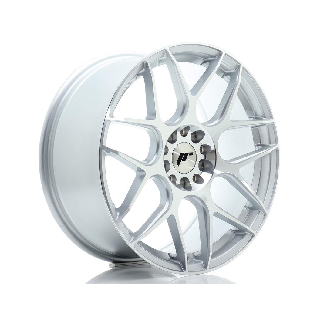 Japan Racing JR18 Alloy Wheel 18x8.5 ET45 5x112 5x114.3 Silver 72.6mm CB