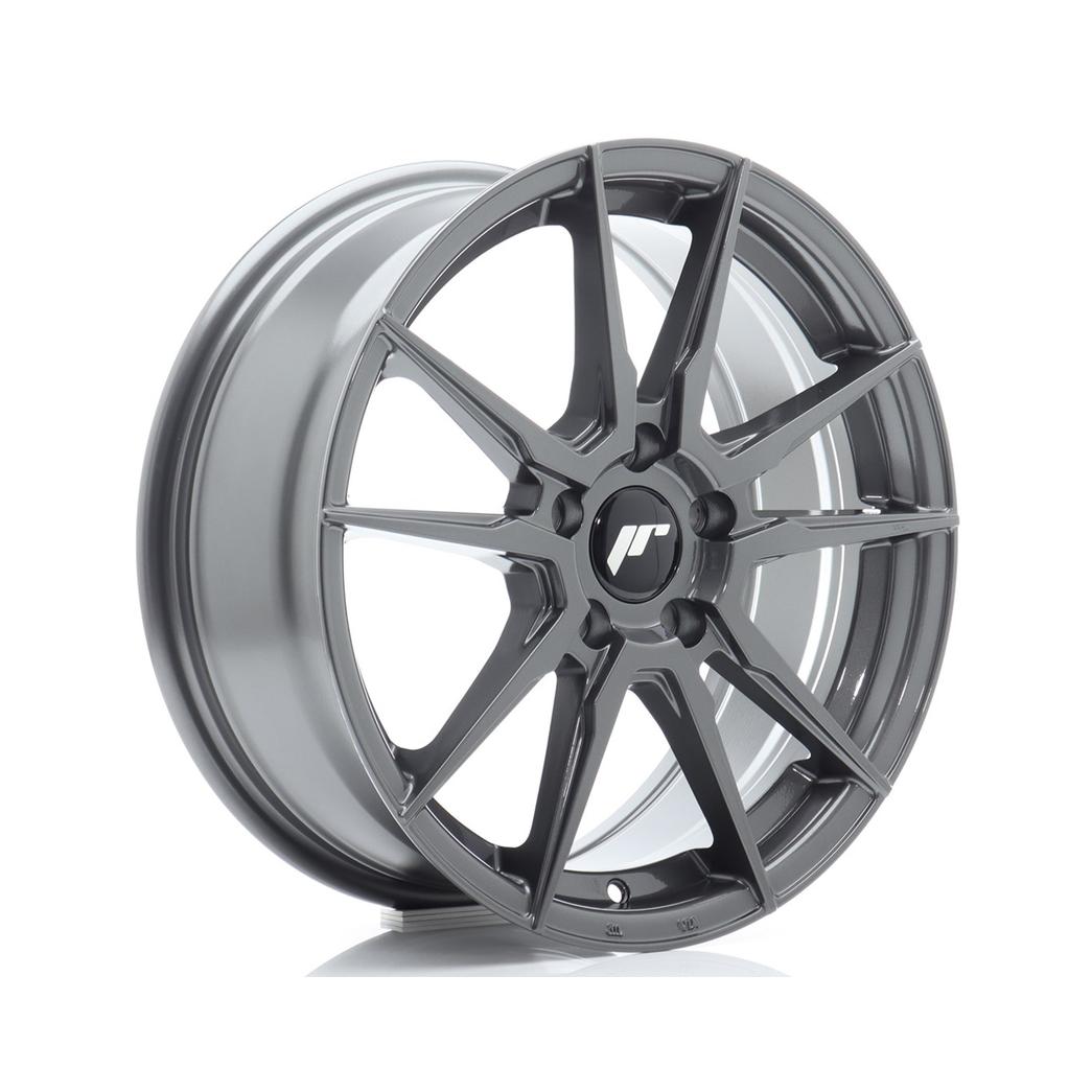 Japan Racing JR21 Alloy Wheel 17x7 ET40 5x114.3 Hyper Gray 67.1mm CB