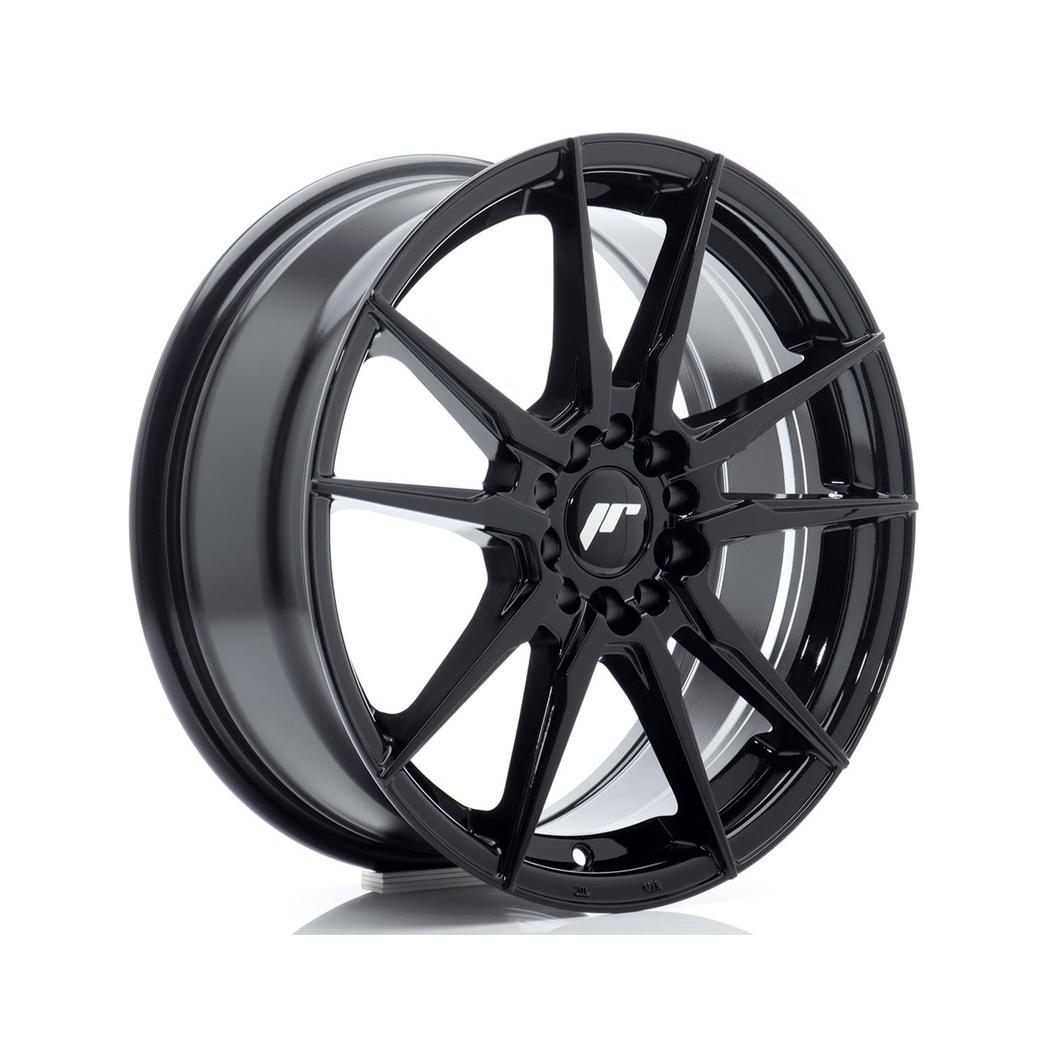 Japan Racing JR21 Alloy Wheel 17x7 ET25 4x100 4x108 Black 67.1mm CB