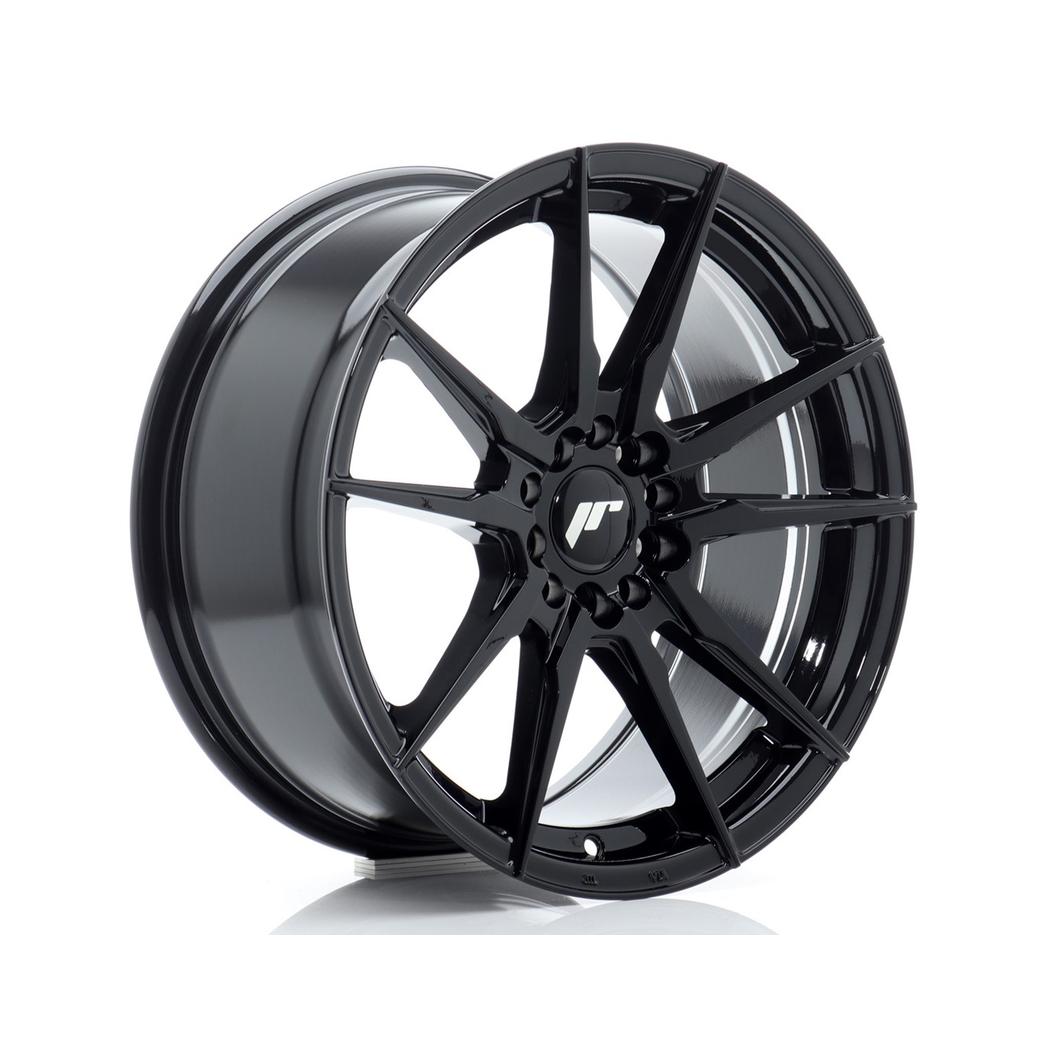Japan Racing JR21 Alloy Wheel 17x8 ET35 5x108 5x112 Black 66.6mm CB